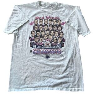 Vintage 1997 Detroit Red Wings Stanley Cup Champions T-Shirt Caricature Size 2XL